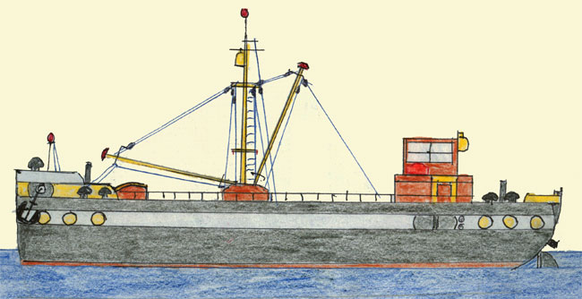 Nederlands binnenvaart motor vrachtboot 'Koophandel IV'