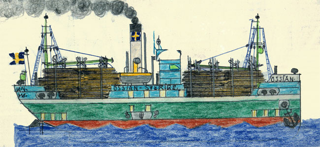 Zweeds stoom kustvaartuig 'Ossian'