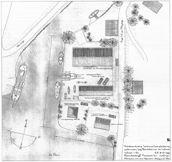 plattegrond ontwikkeld plan voor de bartelsluis