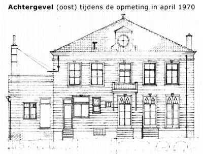 Achtergevel burgemeesterswoning