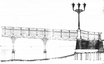 Tekening van de Zaanbrug