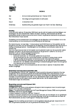 MEMO - Beantwoording van gestelde vragen