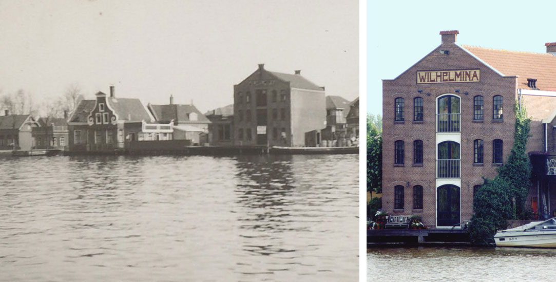 Pakhuis Wilhelmina aan de Oostzijde in Zaandam