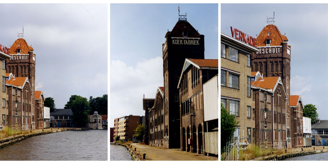 Verkade Koekfabriek aan de Westzijde in Zaandam