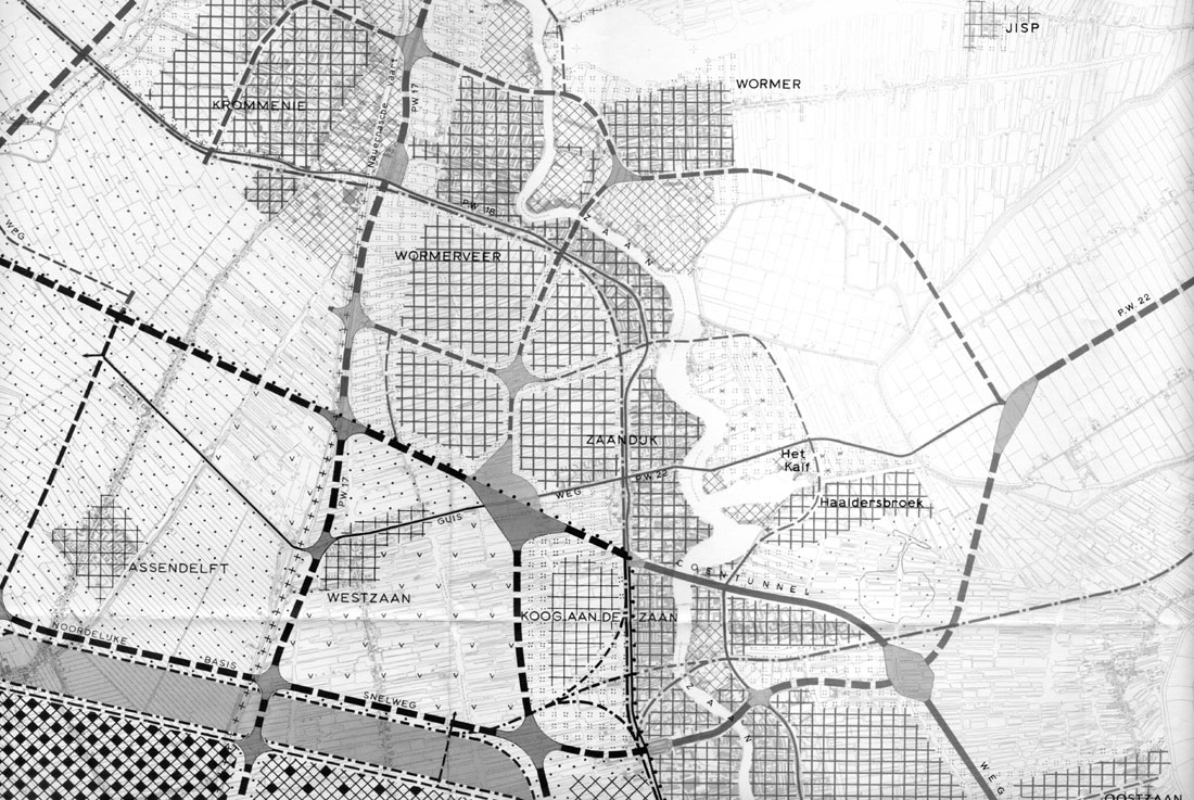 Kaart streekplan 1967