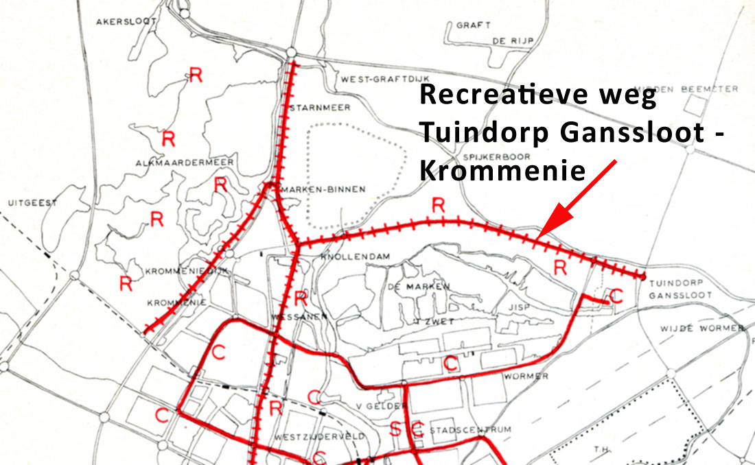 recreatieve weg Ganssloot - Krommenie